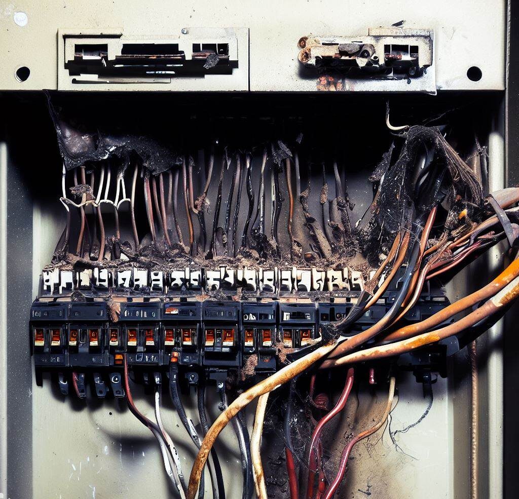 Burned Electrical Panel